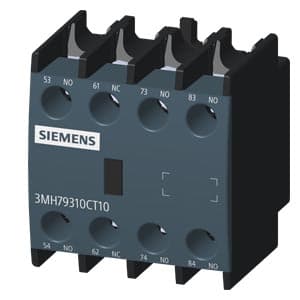 SIEMENS ACCESSORIES FOR CONTACTORS, MOTOR STARTER 1 (SINOVA), 3MT7, 3 NO+1 NC, FRONT MOUNTING POSITION