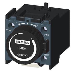 SIEMENS ACC SINOVA CONTACTOR, 3MT7, PNEUMATIC TIMER, 1NO+1NC, ON DELAY 0,1...3 SECOND