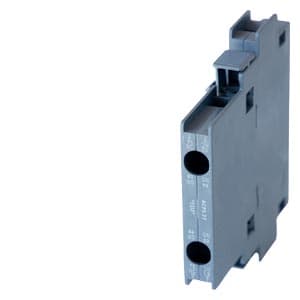 SIEMENS ACC MOTOR STARTER CONTACTOR, 3RT5, LATERALLY MOUNTABLE AUXILIARY SWITCH BLOCKS, 1NO+1NC, SIZE S2 TO S12