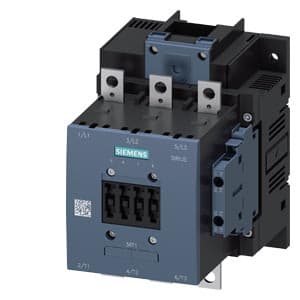 SIEMENS MOTOR STARTER CONTACTOR, 3RT1, 3P, 115A, 55kW, 2NO+2NC