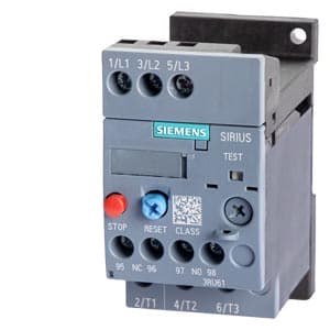 SIEMENS OVERLOAD, 3RU6, 4,5...6,3A, SIZE00, FOR STAND ALONE INSTALLATION