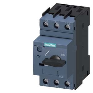 SIEMENS MOTOR STARTER PROTECTION, 3RV2, 3P, 4,5...6,3A, 2,2kW, 100kA, SIZE S00