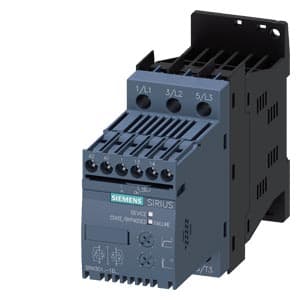 SIEMENS SOFTSTARTERS, 3RW30, 17...17,6A, 7,5kW, 110...230VAC COIL