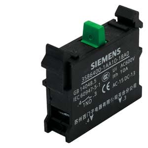 SIEMENS COMMANDING AND SIGNALING DEVICES, CONTACT BLOCK ACTUATOR COMPONENT WITH 1 CONTACT ELEMENT SCREW TERMINAL, 1NO