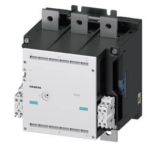SIEMENS MOTOR STARTER CONTACTOR, 3TF6, 3P, 820...910A, 450kW, 4NO+4NC, 200...240 VAC COIL