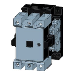 SIEMENS MOTOR STARTER CONTACTOR, 3TS, 3P, 65...90A, 30kW, 1NO+1NC, 220VAC COIL, SIZE S3