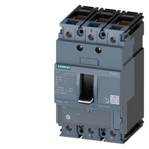 SIEMENS MCCB, 3VA1, 3P, 70...100A, 55kA, ADJUSTABLE TYPE, TM 220