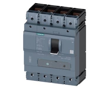 SIEMENS MCCB, 3VA1, 4P, 280...400A, 55kA, ADJUSTABLE TYPE, TM 240