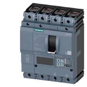SIEMENS MCCB, 3VA2, 4P, 63...160A, 110kA, ADJUSTABLE TYPE, ETU550-LSI