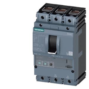 SIEMENS MCCB, 3VA2, 3P, 10...25A, 55kA, ADJUSTABLE TYPE, FOR MOTOR PROTECTION