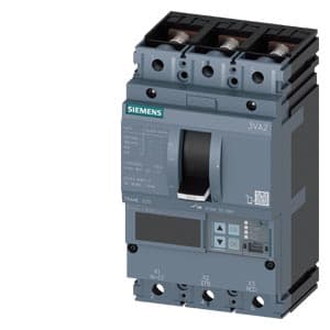SIEMENS MCCB, 3VA2, 3P, 100...250A, 110kA, ADJUSTABLE TYPE, ETU550-LSI