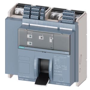 SIEMENS MCCB, 3VA2, 4P, 500...1250A, 110kA, WITH 4 AUX AND TRIP ALARM SWITCH, ADJUSTABLE TYPE, ETU320-LI