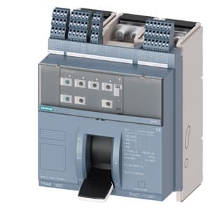 SIEMENS MCCB, 3VA2, 3P, 640...1600A, 110kA, WITH 4 AUX AND TRIP ALARM SWITCH, ADJUSTABLE TYPE, ETU360-LSIG