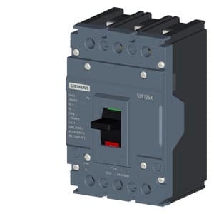SIEMENS MCCB, 3VJ10, 3P, 20A, 10kA, NON ADJUSTABLE TYPE, TM