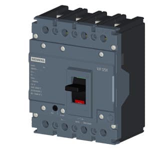 SIEMENS MCCB, 3VJ10, 4P, 32...40A, 10kA, ADJUSTABLE TYPE, TM