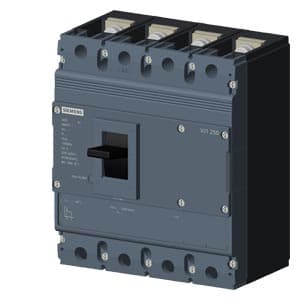 SIEMENS MCCB, 3VJ12, 4P, 250A, 55kA, NON ADJUSTABLE TYPE, TM
