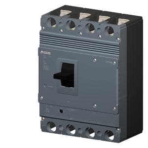 SIEMENS MCCB, 3VJ13, 4P, 320...400A, 36kA, ADJUSTABLE TYPE, TM