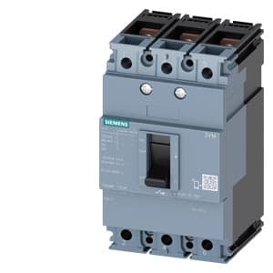 SIEMENS MCCB, 3VM1, 3P, 50A, 25kA, NON ADJUSTABLE TYPE, TM 210