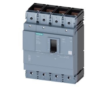 SIEMENS MCCB, 3VM, SWITCH DISCONNECTOR 3VA1 IEC 400 4P SD100 IN 400A WITHOUT OVERLOAD PROECTION