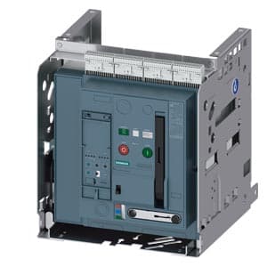 SIEMENS ACB, 3WA, WITHDRAWABLE CIRCUIT BREAKER WITH GUIDE FRAME, IEC 60947-2, FRAME SIZE 1, 4-POLES, N-POLE LEFT, IN=630A UP TO 690V AC 50/60HZ, BREAKING CAPACITY M ICU=85/66KA AT 500/690V, TRIP UNIT ETU300 LSI OPTIMIZED FOR STANDARD APPLIC