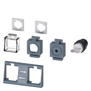 SIEMENS ACC ACB, 3WA, INTERLOCKING FOR MECHANICAL OPEN/CLOSE WITH CES LOCK SET EACH CONSISTING OF 2 TRANSPARENT COVERS FOR SEALING OR FOR ATTACHING PADLOCKS + COVER WITH 6.35 MM HOLE + LOCK MOUNT FOR SAFETY LOCK FOR KEY OPERATION CES LOCK