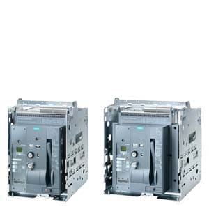 SIEMENS ACB, 3WT, WITHDRAWABLE CIRCUIT BREAKER 3 POLE SIZE 2 In=2500A to 500V, 50/60Hz AC Icu=66kA at 500V WITH MECHANICAL LOCKOUT DEVICE WITH TRIPPED SIGNALING SWITCH WITH TRIPPED INDICATORS WITH GUIDE FRAME OVERCURRENT RELEASE ETU35WT LSI