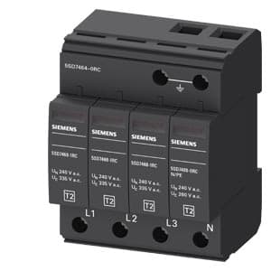 SIEMENS SURGE ARRESTERS, 3P+N, 20kA, TYPE 2, UN 240/415V, UC 335V AC