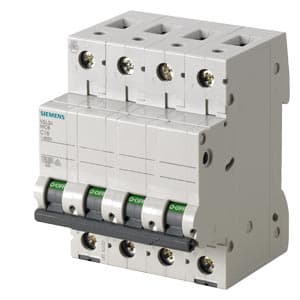 SIEMENS MCB, 5SL, 4P, 25A, 4,5kA