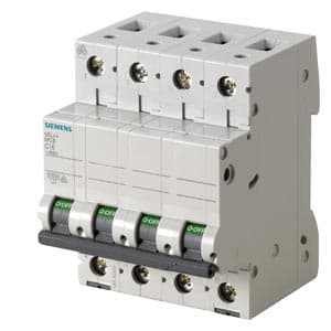 SIEMENS MCB, 5SL, 4P, 6A, 10kA