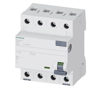 SIEMENS RCCB, 5SV4, 3P+N, 25A, 30mA