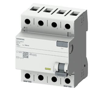 SIEMENS RCCB, 3P+N, 63A, 100mA, 230VAC