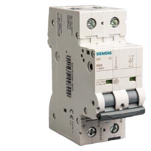 SIEMENS MCB, 5SY, 2P, 2A, 10kA, DC APPLICATION