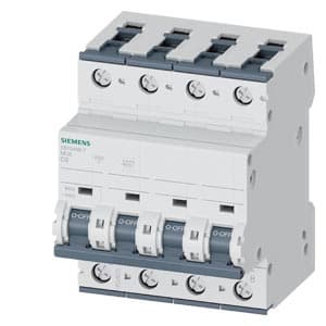 SIEMENS MCB, 5SY, 4P, 6A, 10kA, DC Aplication