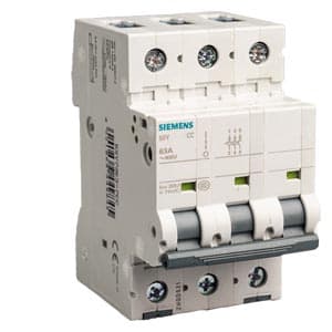 SIEMENS MCB, 5SY, 3P, 2A, 15kA