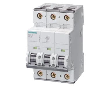 SIEMENS MCB, 5SY, 3P, 3A, 25kA