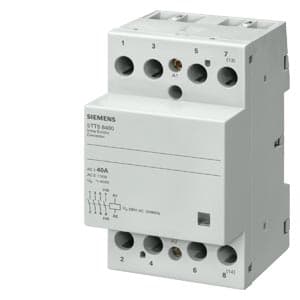 SIEMENS SWITCHING DEVICES, INSTA CONTACTORS WITHOUT MANUAL SWITCH 5TT5, 63A, 4 NC, 400 VAC