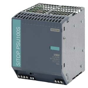 SIEMENS SITOP, PSU100S 20 A STABILIZED POWER SUPPLY INPUT: 120/230 V AC OUTPUT: 24 V DC/20 A