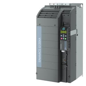 SIEMENS SINAMICS, G120XA RATED POWER 75KW 3AC 380V -20% TO 440V +10% INTEGRATED CLASS A C3 FILTER 110% 60S PER 600S WITH INTEGRATED BOP- 2 INTEGRATED FIELDBUS: MODBUS RTU, BACNET MS/TP, USS 6DI, 4DQ, 2AI, 2AQ, 1MOT_T PROTECTION: IP20 FRAME