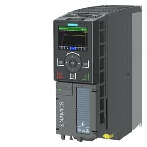 SIEMENS SINAMICS, G120X Rated power: 0.75 kW At 110% 60s, 100% 240 s Radio interference suppression filter for category C2 380-480 V 3 AC +10/-20% 47-63 Hz Ambient temperature -20 to +45 °C Size: FSA Degree of protection IP20 / UL open type