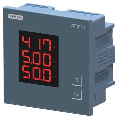 SIEMENS POWER MONITORING DEVICE PANEL INSTRUMENT FOR VOLTAGE, CURRENT AND FREQUENCY CLASS 1